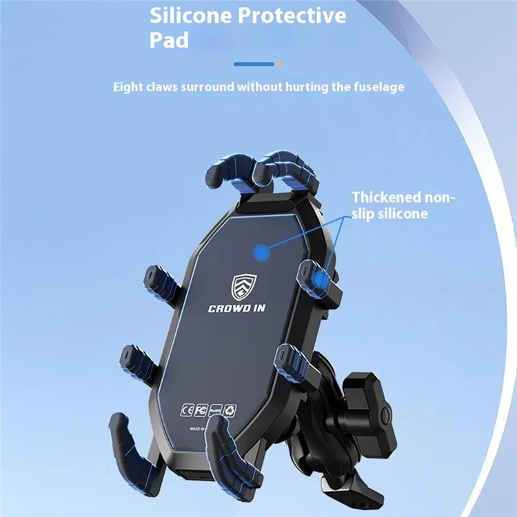 Suporte de celular anti-roubo para espelho retrovisor de motocicleta WUPP CS-2072B1