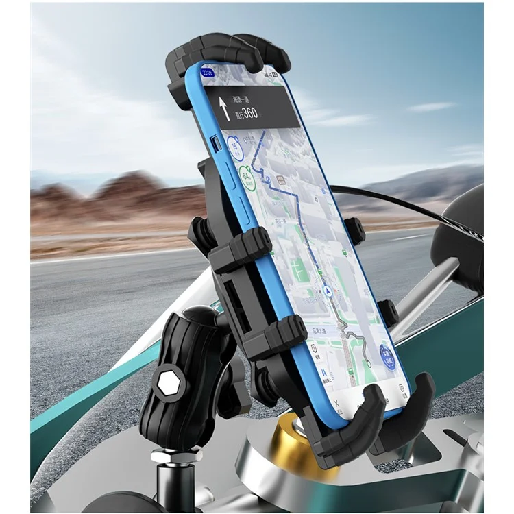 Suporte de telefone para motocicleta WUPP CS-2072D1 M8 com cabeça de esfera, antifurto