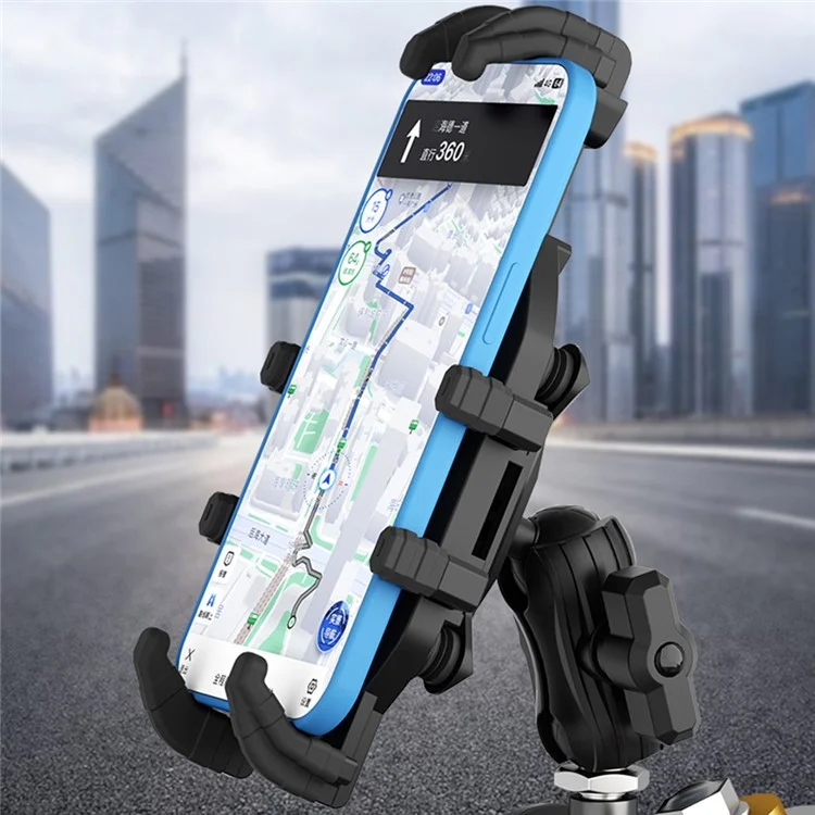 Support de téléphone moto WUPP CS-2072C1 avec tête rotative à boule M10 et système anti-vol