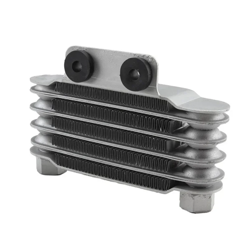 MOFOX Aluminium-Legierung Universal 125-250CC Motorrad 5-Reihen-Motorölkühler - Schwarz