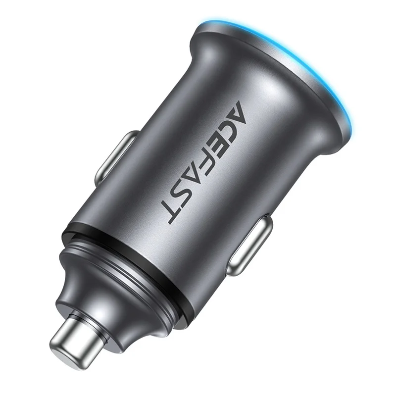 ACEFAST B15 65W Metall-Autoladegerät Dual-Port USB-A + USB-C Schnellladung Kfz-Ladegerät Zigarettenanzünder