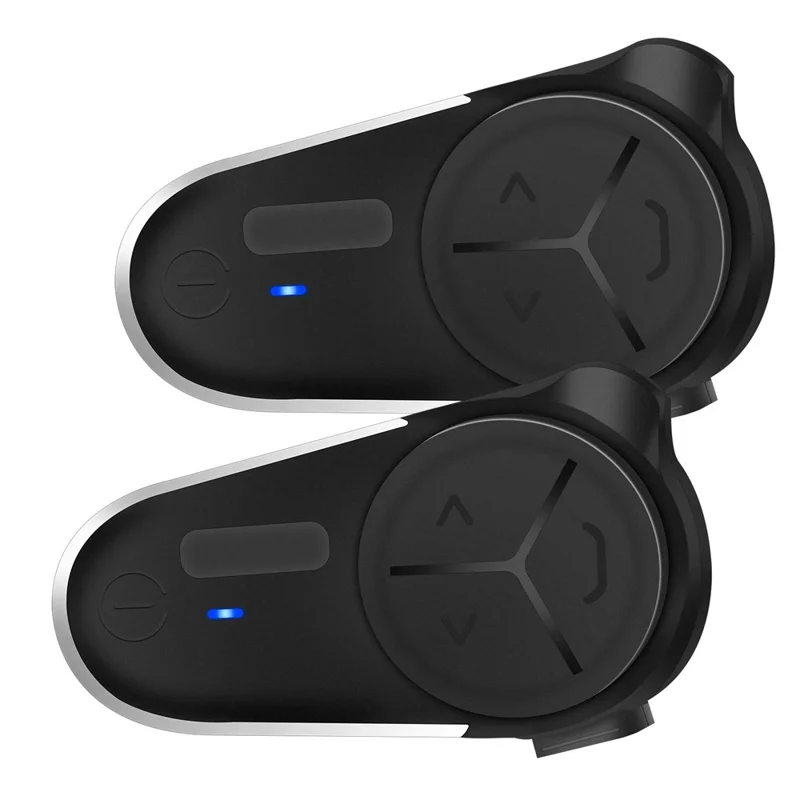 BT-S5 Intercomunicador Bluetooth para Motocicleta de 2 Piezas, Rango de 3000m para 10 Riders, Audio Multitarea con Cancelación de Ruido