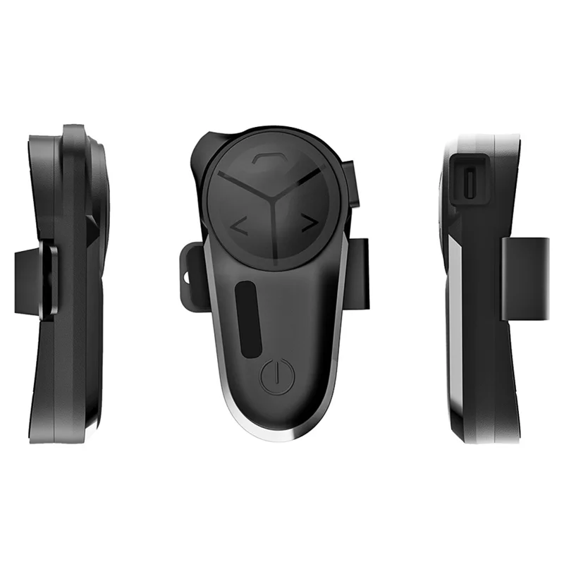 BT-S5 Intercomunicador Bluetooth para Motocicleta de 2 Piezas, Rango de 3000m para 10 Riders, Audio Multitarea con Cancelación de Ruido