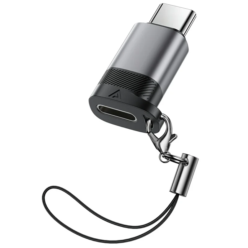 ACEFAST J19 iP to USB-C Adapter 60W Fast Charging  /  Data Transfer  /  Compact Design Converter - Metal Gray
