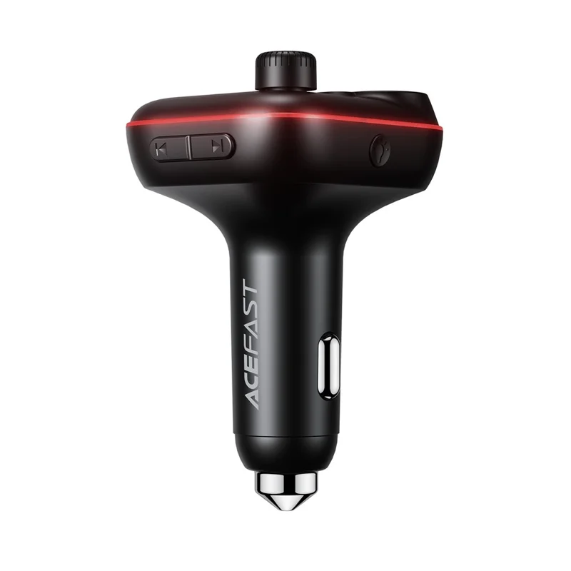 ACEFAST B25 36W Carregador Rápido Transmissor FM para Carro com Bluetooth 5.4 Leitor MP3 - Preto