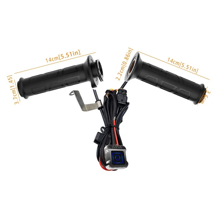 Wupp ZH-983C1 1Pair Smart 3-gang Mit 12-v-motorradheizung Erhitzte Griffe Universal Electric Heating-lenker Modifiziertes Heizgriff Elektrische Roller Wärmer Handgriffe
