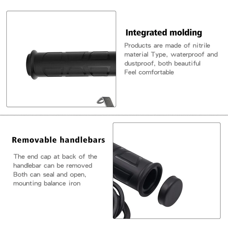 Wupp ZH-983C1 1Pair Smart 3-gang Mit 12-v-motorradheizung Erhitzte Griffe Universal Electric Heating-lenker Modifiziertes Heizgriff Elektrische Roller Wärmer Handgriffe