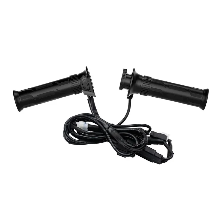 WUPP ZH-990B1 1Pair 5-Gear 12V Motorcycle Heating Handlebar Electric Heated Grips with Indicator Warmer Heating Grips for Winter