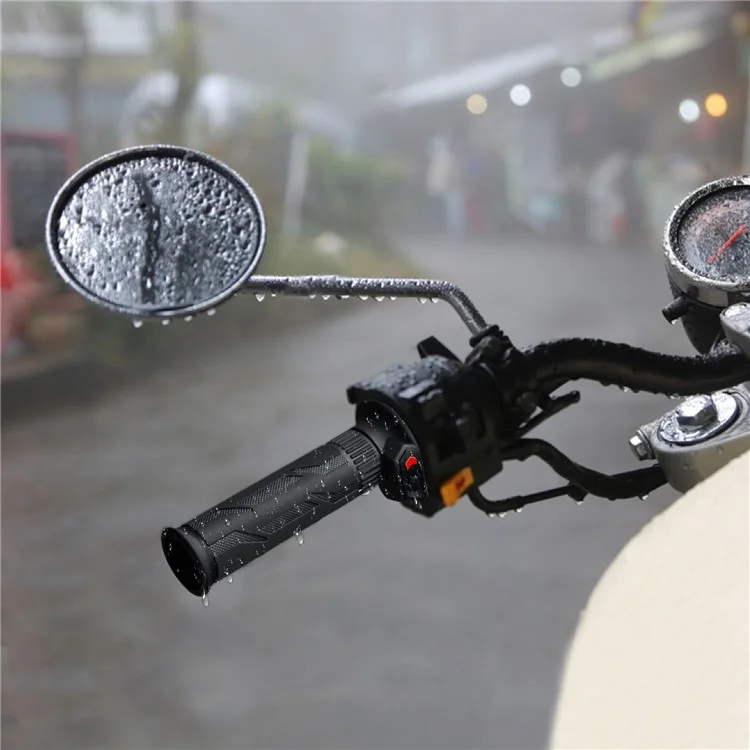 WUPP ZH-990B1 1Pair 5-Gear 12V Motorcycle Heating Handlebar Electric Heated Grips with Indicator Warmer Heating Grips for Winter