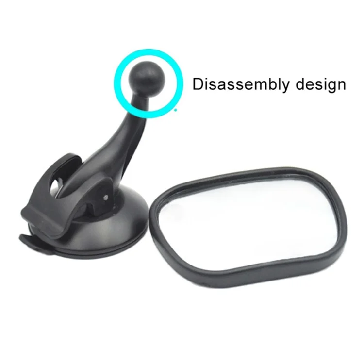 Miroir de siège arrière de voiture avec ventouse pour enfants Miroir de sécurité pour siège arrière