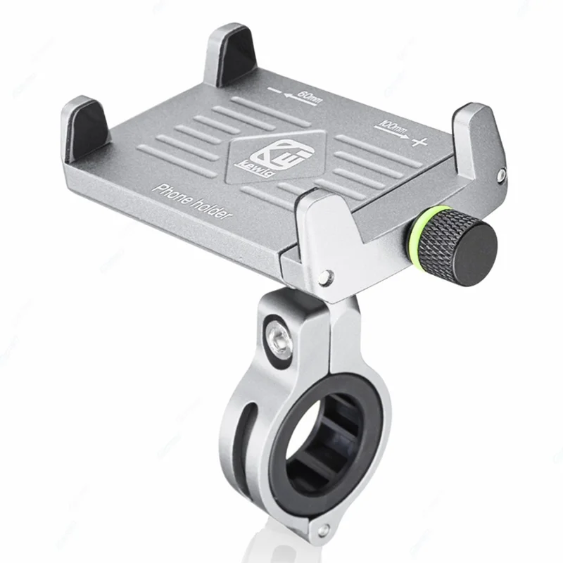 KEWIG M7 Motorbike Phone Holder 360-Degree Aluminum Alloy E-Bike Handlebar Phone Mount Clip - Silver