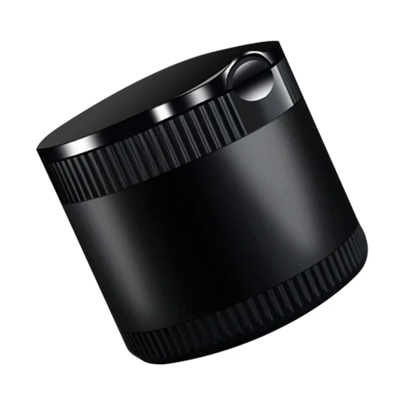 Cenicero de metal para coche creativo con luz de noche LED, resistente a altas temperaturas con soporte para cigarrillos - Negro
