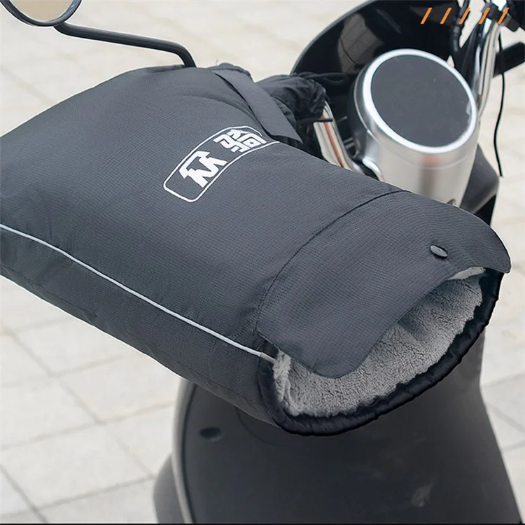 WUPP CS-1506A1 1 Paar Winterelektrisches Fahrrad-Motorrad-Warm-Lenkerüberzug, Große Öffnung