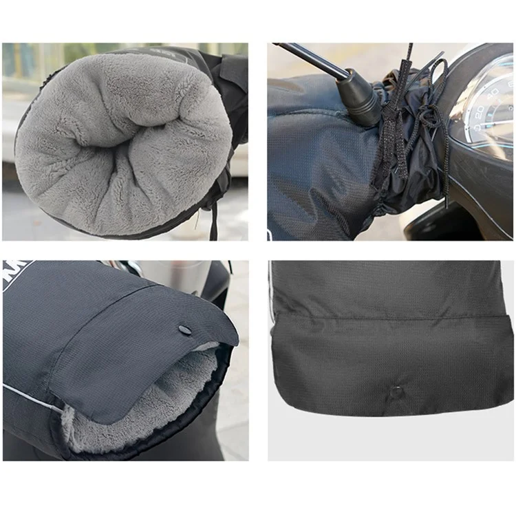 WUPP CS-1506A2 1 Paar Motorrad-Handschuhe Winter Elektrisches Fahrrad Warmer Lenkerüberzug, Kleine Öffnung