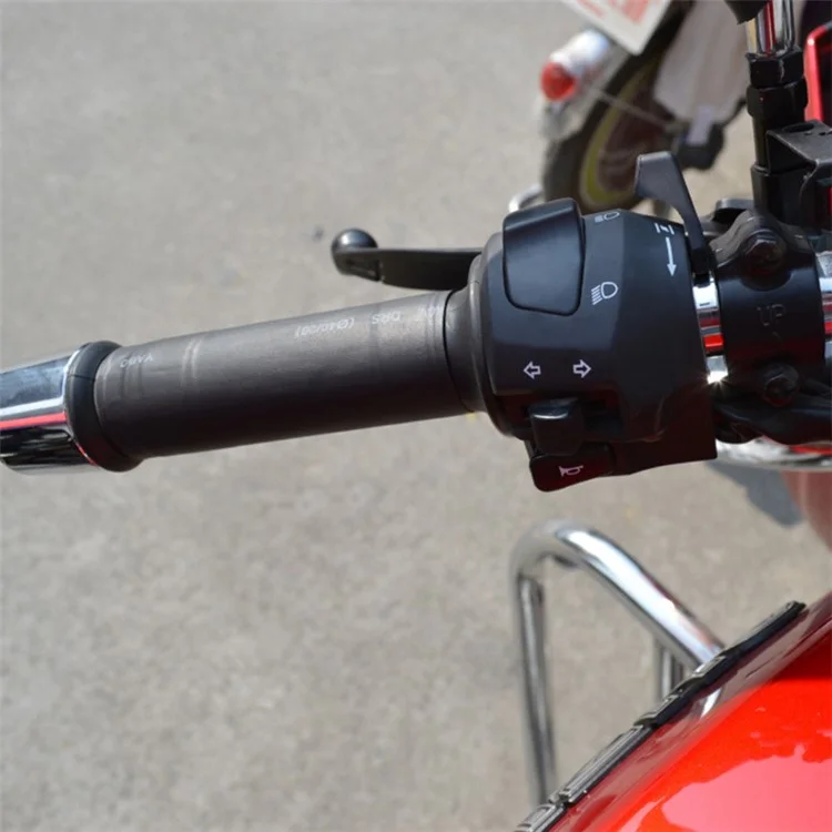 WUPP CS-043A1 Manopole Riscaldate Elettriche per Motocicletta 12V, Supporto Regolazione Temperatura