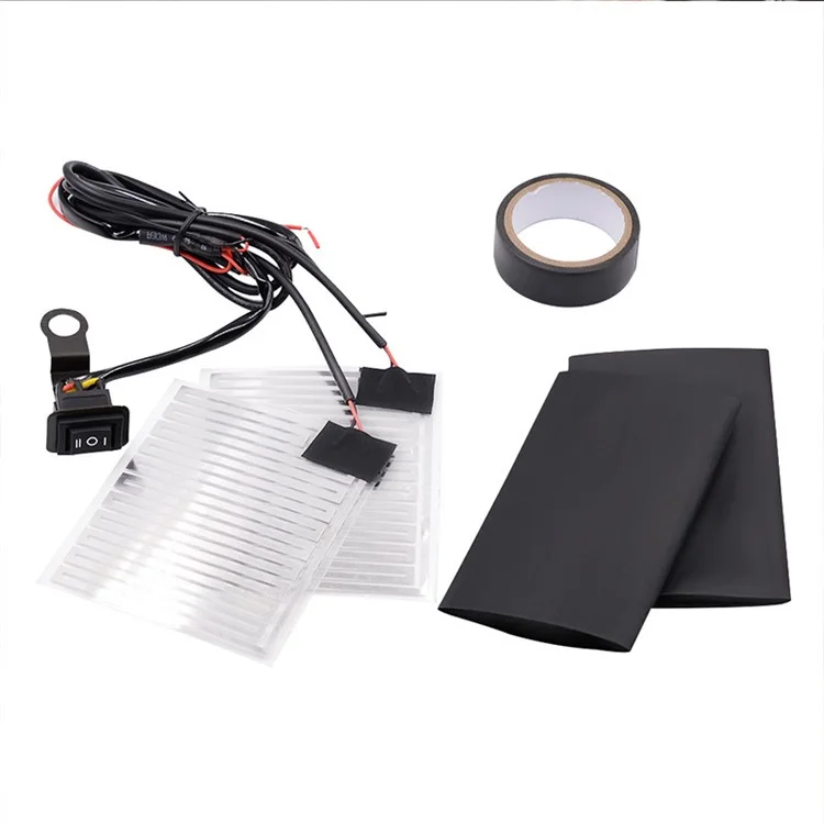 WUPP CS-043A1 Manopole Riscaldate Elettriche per Motocicletta 12V, Supporto Regolazione Temperatura