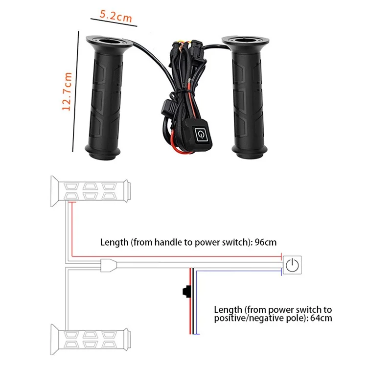 WUPP CSZH-983F1 Inteligente ATV ATV ATV Atte Ajustável Ajustável Grips