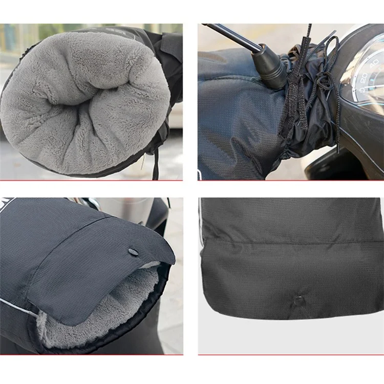 WUPP CS-1780A1 1 Paar ATV-Handschuhe wasserdicht Winterhandschuhe Schneemobil-Handmuffen, Großer Einstieg