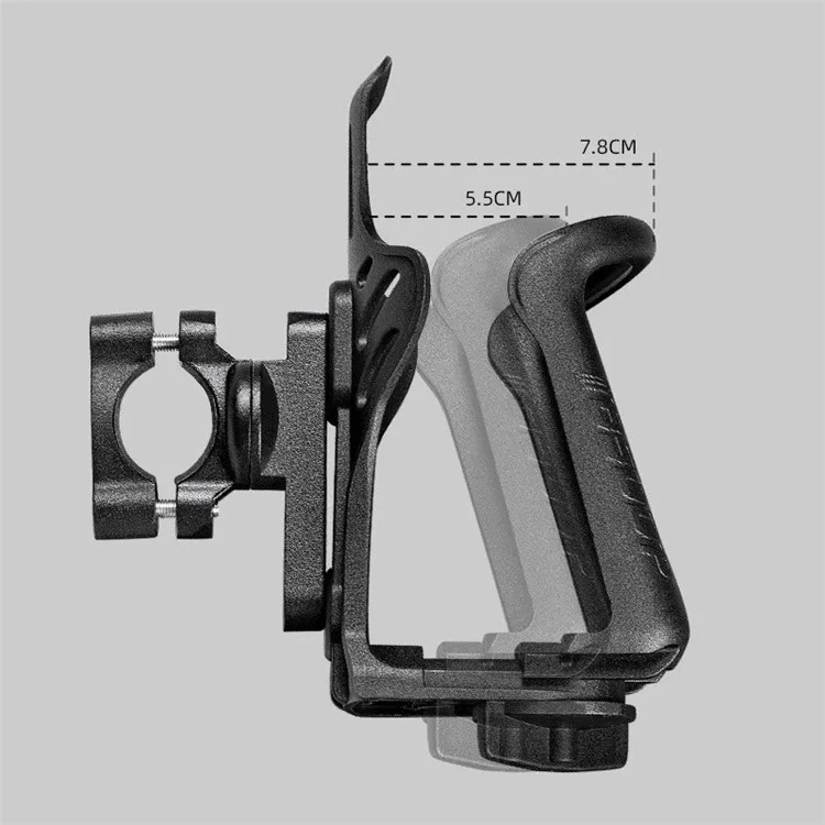 BSDDP RH-B0553 Nylon Motorcycle Bike Handlebar Water Bottle Holder Cage Mount