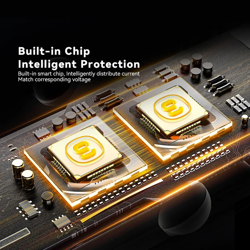 ESSAGER FSJ-009 120W USB+Type-C Aluminum Alloy Adapter Voltage Digital Display Car Charger - Tarnish