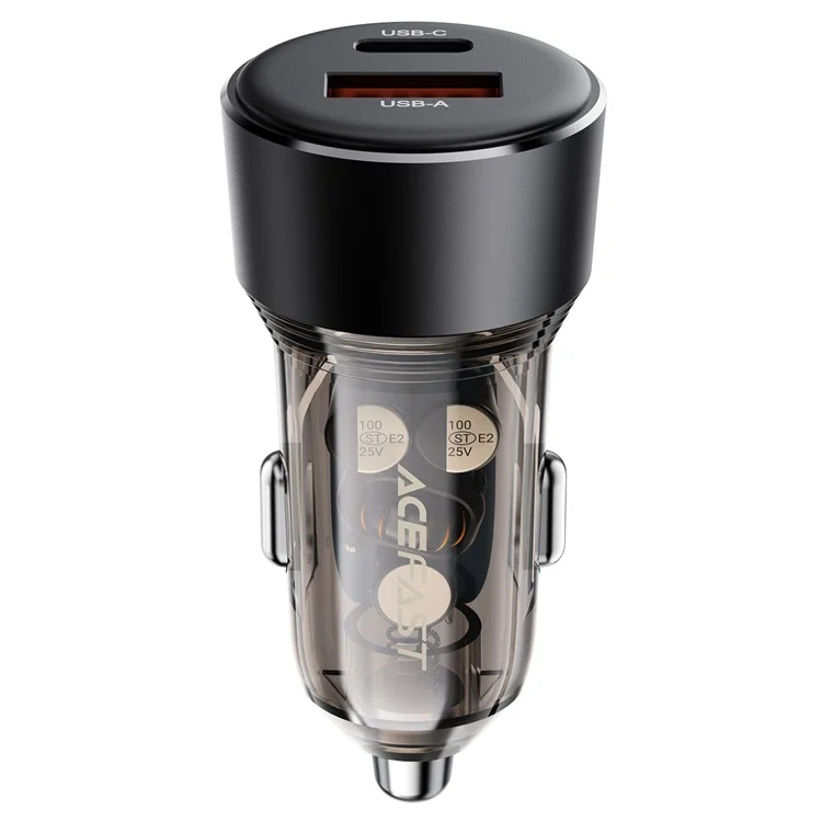 ACEFAST B12 60W USB-A+Type-C Auto-Ladegerät Zigarettenanzünder Handy-Schnellladegerät
