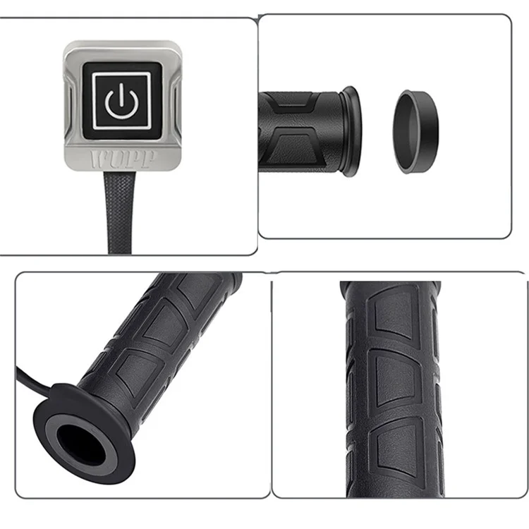 WUPP CSZH-1839A1 1 Par 12V Aquecidos Alças Manípulos Scooter Hot Grips com 5+1 Temperatura Ajustável