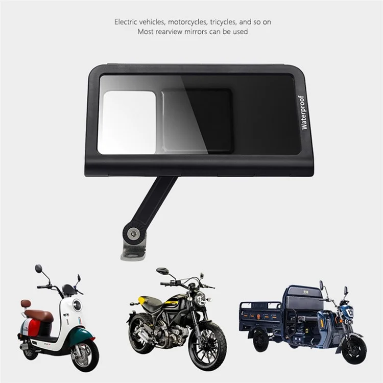 WUPP CS-1937A1 Support de Téléphone pour Rétroviseur de Moto Étanche pour Vélos Électriques