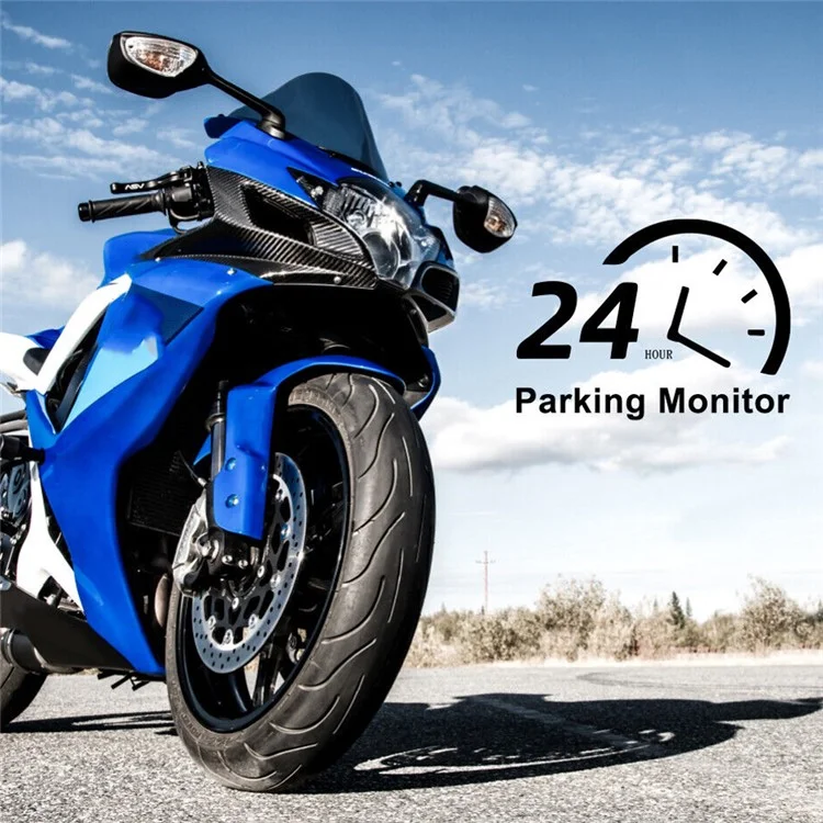 Navegação GPS Carplay de Motocicleta W512B com Tela de Toque IPS de 5 Polegadas e 2 Câmeras + Suporte