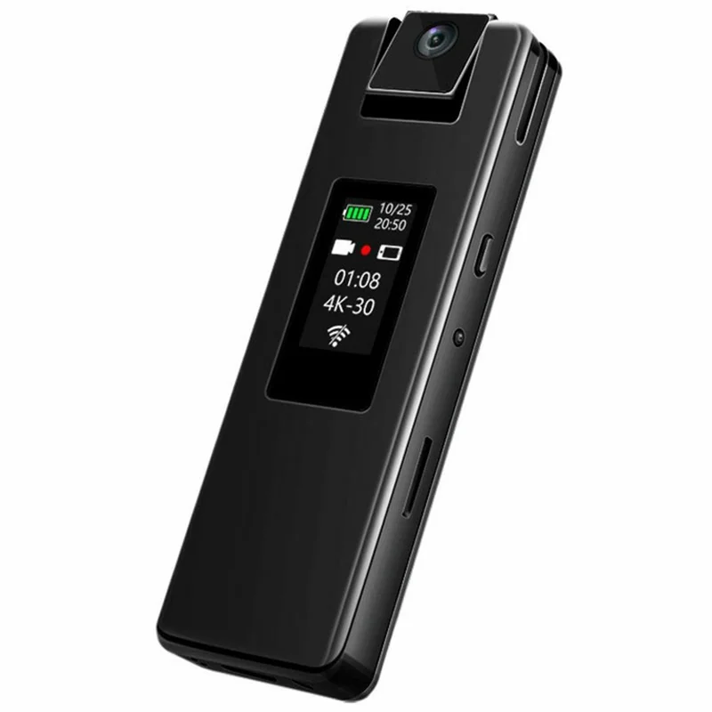 K68 HD 4K Bodycamera met hoge capaciteit videorecorder 180° draaiobjectief Bewegingsdetectie Actiecamera