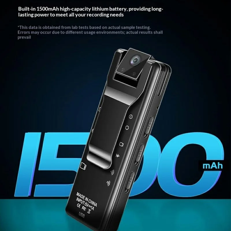 K66 1080P HD Fernkamera mit IR-Nachtsicht, drehbare Minikamera mit Ton-Aufzeichnung, 180° schwenkbar