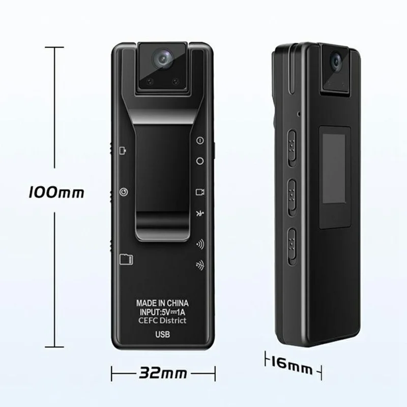 K66 1080P HD Fernkamera mit IR-Nachtsicht, drehbare Minikamera mit Ton-Aufzeichnung, 180° schwenkbar