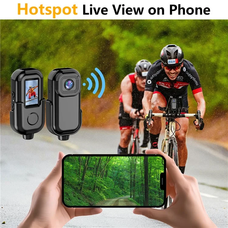 L11 0,96" 1080P Mini Kamera Action Cam Sport DV Video-Aufnahme Taschenformat Kamera - Schwarz