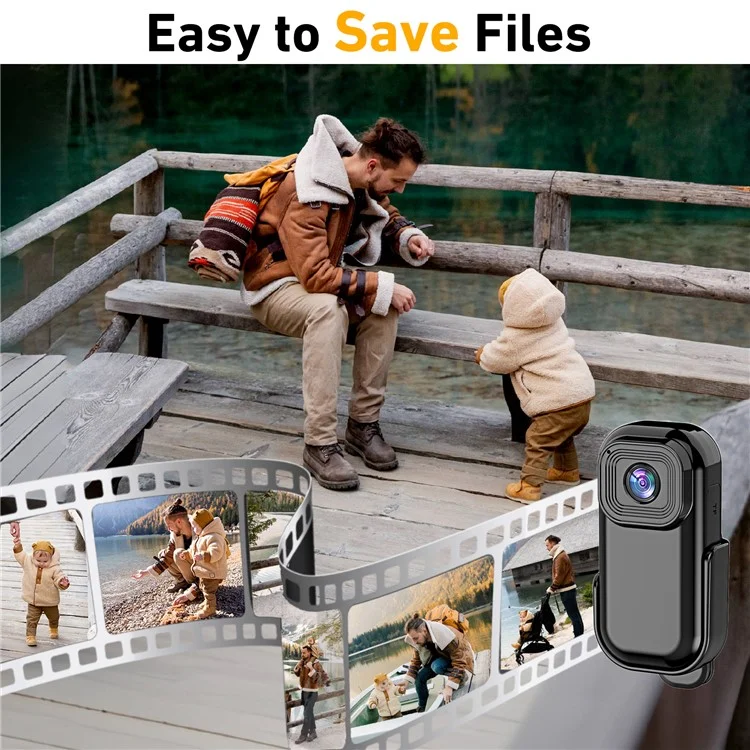 L11 0,96" 1080P Mini Kamera Action Cam Sport DV Video-Aufnahme Taschenformat Kamera - Schwarz