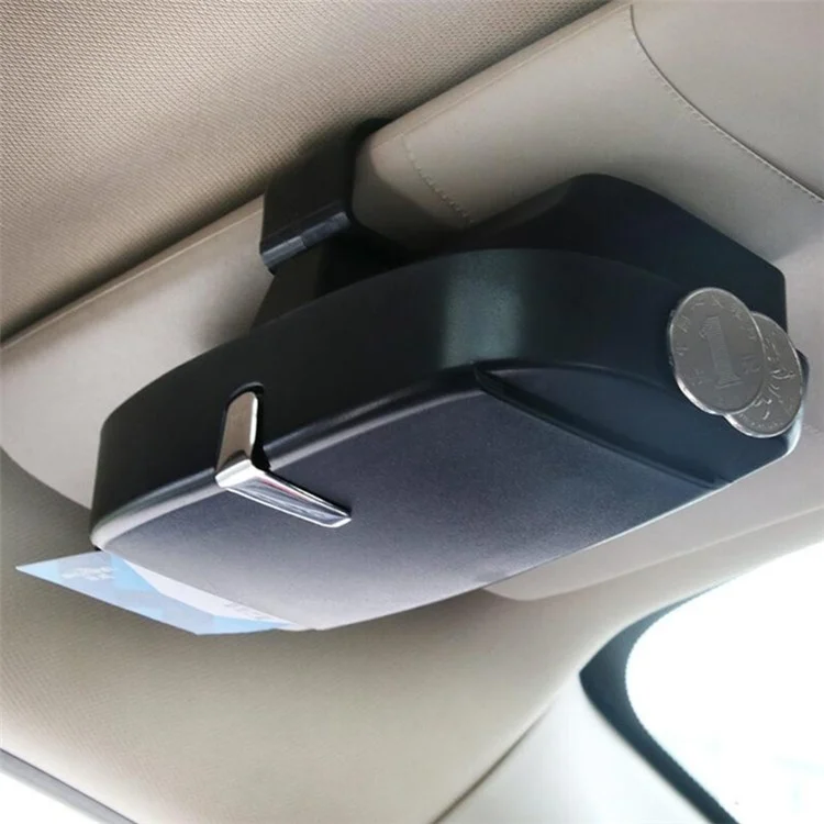 R-5930 Autosonnenblenden-Clip-Halterung, Brillenhalter, Brillenorganizer - Schwarz