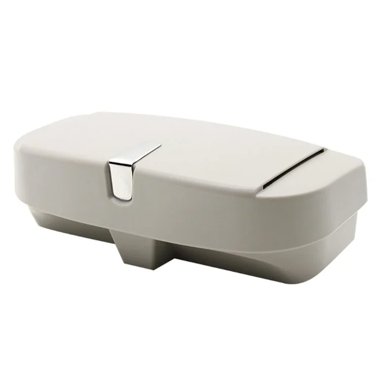 R-5930 Car Sun Visor Clip Mount Sunglasses Holder Eyeglasses Organizer Case - Grey