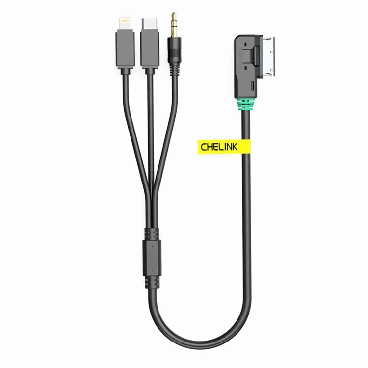 3 in 1 MDI AMI MMI Interface Jack 3.5mm AUX Audio Cable for Audi A6L A8L Q7 A3 A4L A3 A4 A6  Q5B6 B8 C6 B7