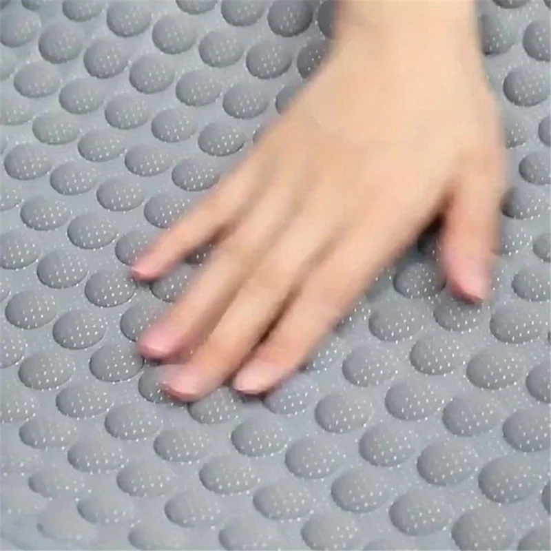 Sommer kølemåtte 3D massage åndbar issilk universal bil forsæde dæk + ryglæns pad - Rød