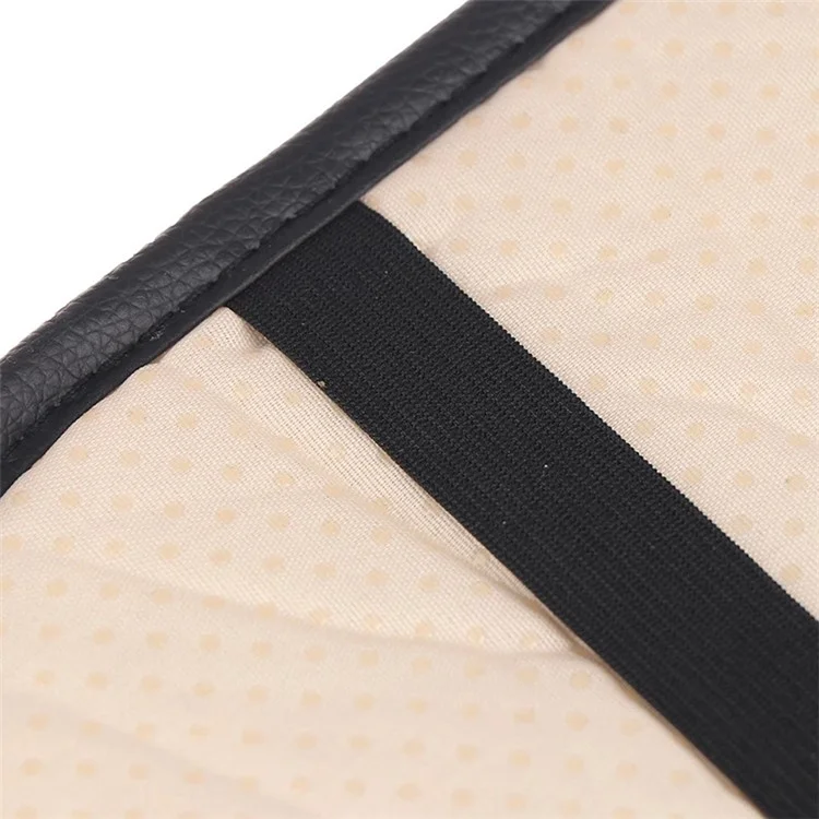 Camellia Design PU Leather Car Armrest Pad Auto Center Armrest Box Decorative Mat - Rose