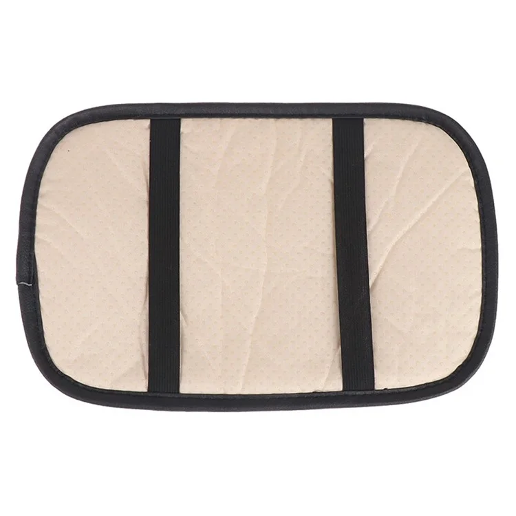 Camellia Design PU Leather Car Armrest Pad Auto Center Armrest Box Decorative Mat - Rose