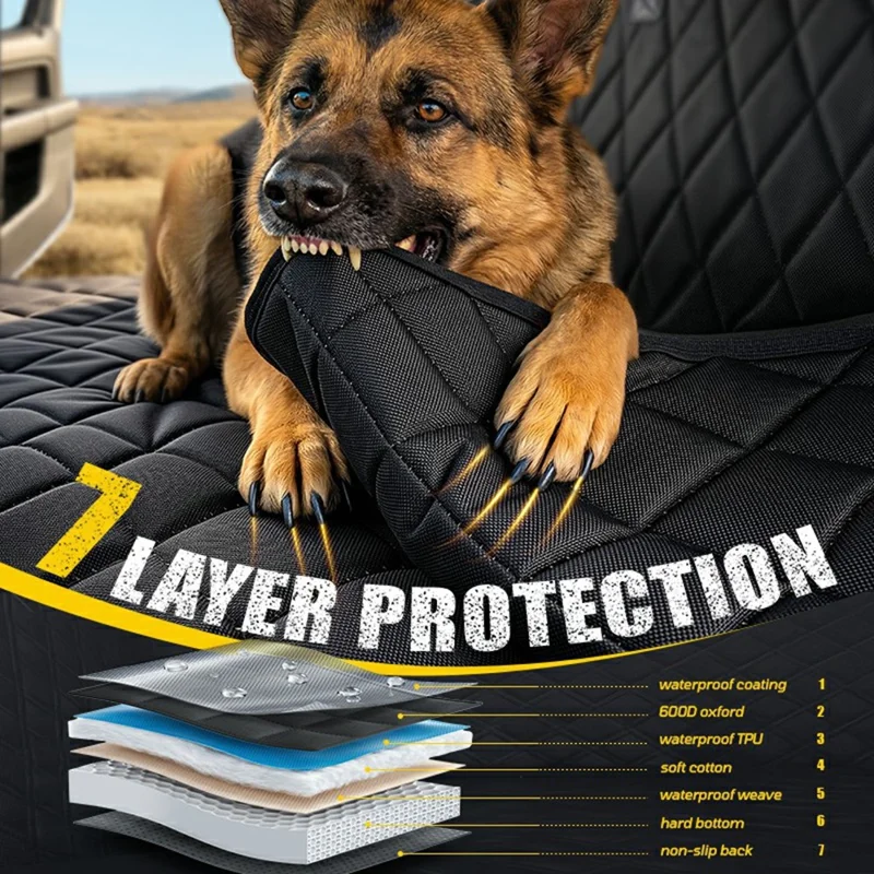 RORHXIA Size XL Car Rear Seat Cover Dog Hammock Waterproof Rear Seat Protector for SUV Truck