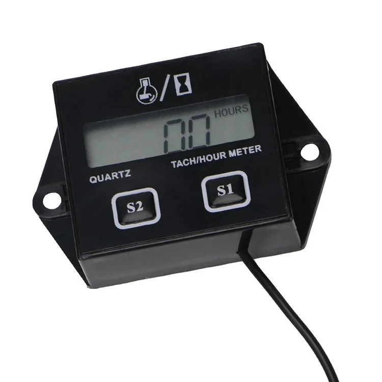 Motocyclette Inductive Digital LCD Display Tach Compteur Horaire Jauge Tachymètre moteur