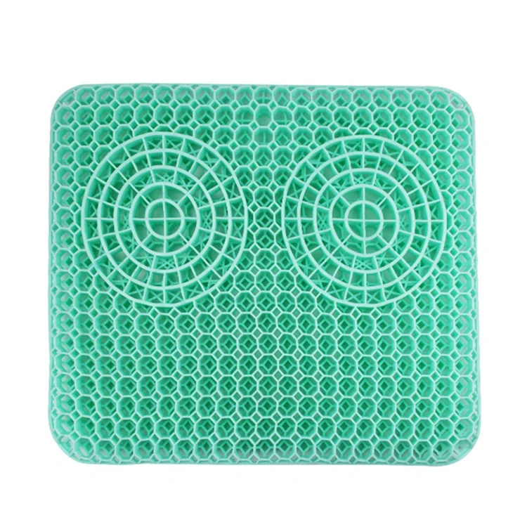 Cojín de asiento de coche con respiración de refrigeración de verano Honeycomb Soft PVC Chair Pad con cubierta de tela de seda de hielo