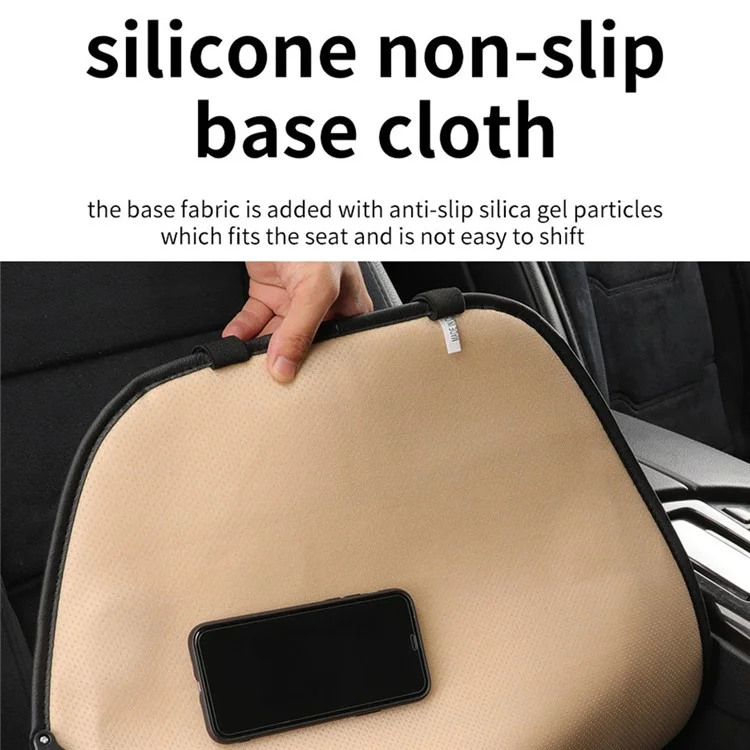 12V / 24V Single Seat Car Cigarette Lighter Heated Seat Cushion Chair Heating Pad with 3 Heat Settings - Beige
