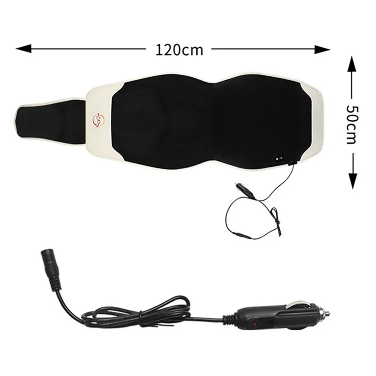 Coussin chauffant pour siège de voiture WM-XL2 2 pièces / set 12 V / 24 V Couverture de siège de véhicule chauffante universelle pour les jours froids - Noir