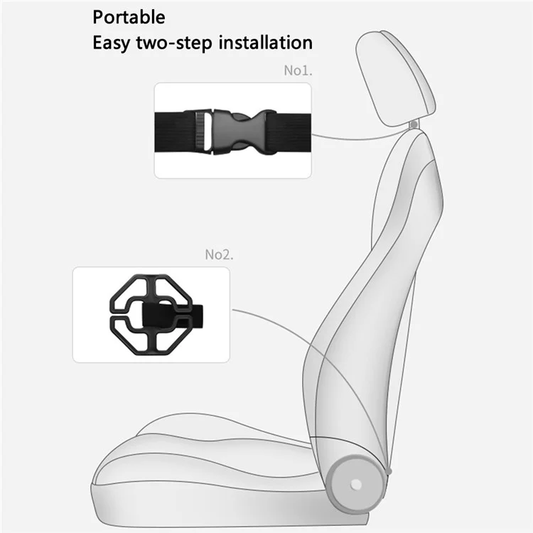 ANJUNY Car Electric Heated Seat Cushion Leder+Samt+Schaum Winter Sitzheizung mit Rückenlehne - Schwarz+Dunkelblau / Fahrerseite