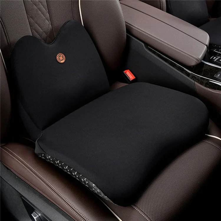 ZK001 Space Memory Foam Filling Integrated Lumbar Support Car Seat Cushion - Schwarz