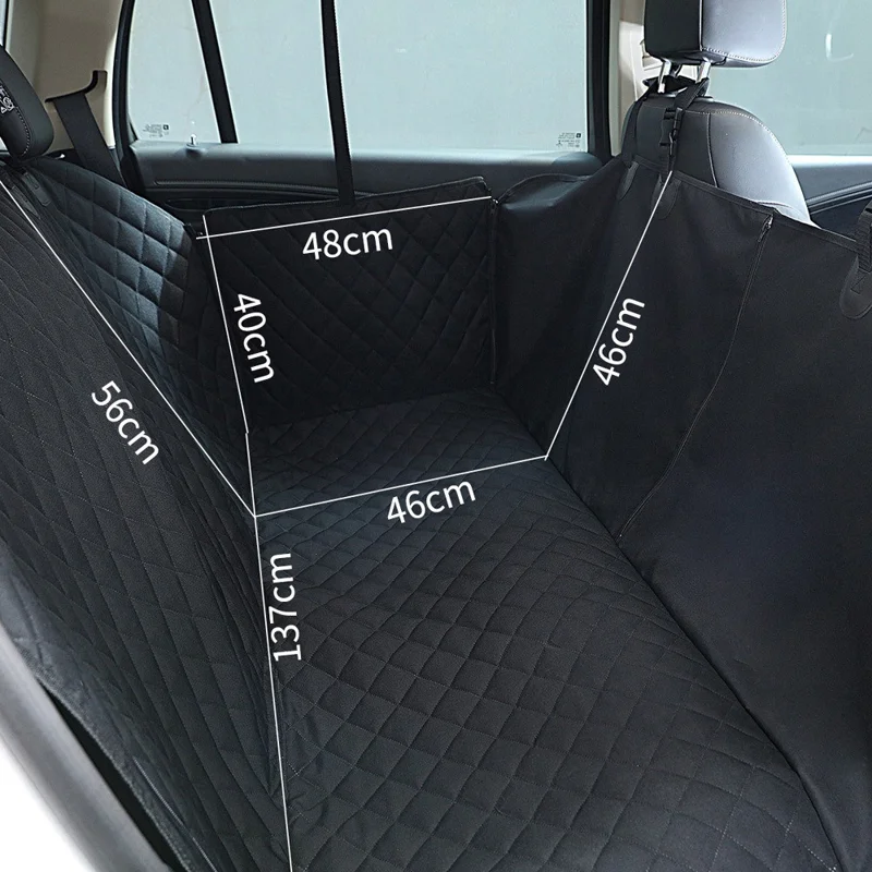 Pet Dog Car Rear Seat Cover Waterproof Pad Anti-slip Seat Cushion, 137*147*40cm