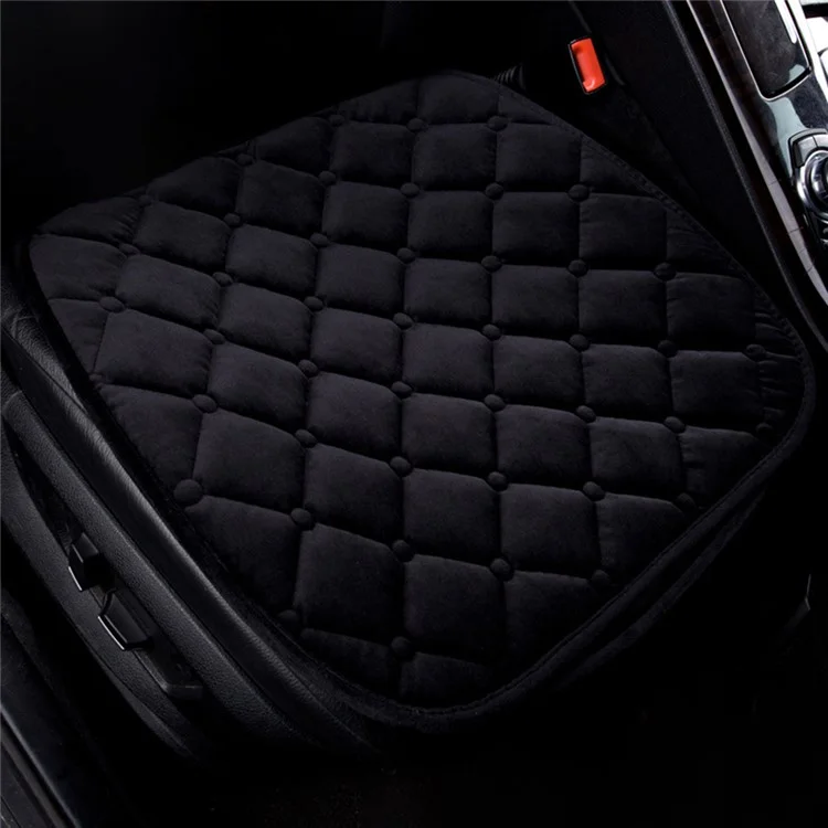 xdg-02 Juego de 3 Piezas de Almohadillas para Asiento de Coche Delantero y Trasero Calientes Antideslizantes - Negro