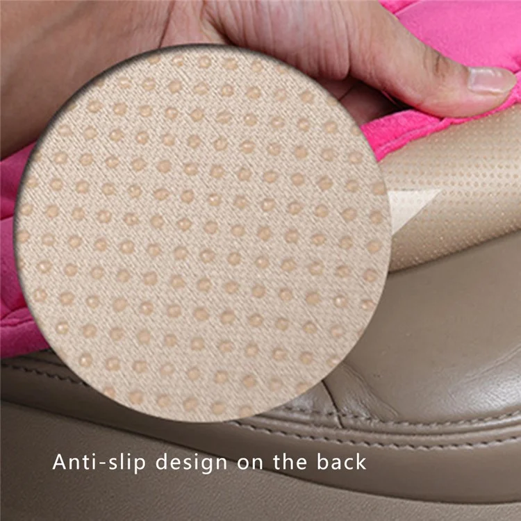 xdg-02 Juego de 3 Piezas de Almohadillas para Asiento de Coche Delantero y Trasero Calientes Antideslizantes - Negro