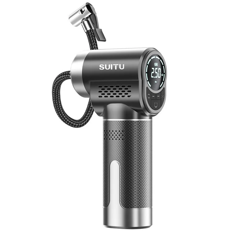 SUITU ST-5518 Pompa Gonfiabile per Auto Senza Fili Multifunzionale Portatile Mini Pompa con Illuminazione